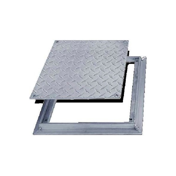 Acudor 18x18 Aluminum Diamond Plate Floor Door - No Hinge